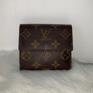 0111 Pre Owned Auth Louis Vuitton Monogram Fleuri Elise Trifold Wallet SP0120