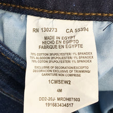 Load image into Gallery viewer, EUC Pre-owned Lee Mid Rise Darkwash Blue Denim Stretch Cottonblend Straight Leg Jeans Sz 4