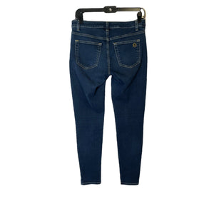 EUC Pre-owned Women Michael Kors Izzy Skinny Jeans Mid Rise Dark Wash Blue Denim Size 4