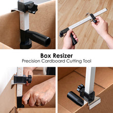 Load image into Gallery viewer, Box Resizer Tool with Scoring Wheel - Cardboard Box reducer to Customize Shipping Boxes - Box scorer Tool