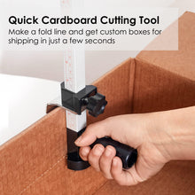Load image into Gallery viewer, Box Resizer Tool with Scoring Wheel - Cardboard Box reducer to Customize Shipping Boxes - Box scorer Tool