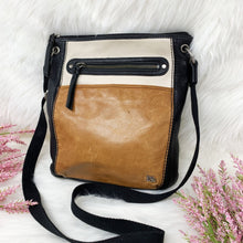 Load image into Gallery viewer, Pre-Owned The Sak Adjustable Strap Pebbled Leather Colorblock Genuine Leather  Crossbody Bags