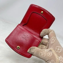 Load image into Gallery viewer, 0168 Preowned Auth Louis Vuitton Red Epi Leather Souple Coin Purse Wallet LO1922