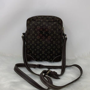 292 Pre Owned Auth Louis Vuitton Monogram Mini Lin Danube Crossbody Bag TH0077
