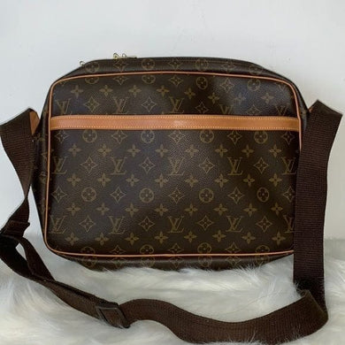 249 Pre Owned Authentic Louis Vuitton Monogram  Reporter PM Crossbody Bag SP0060