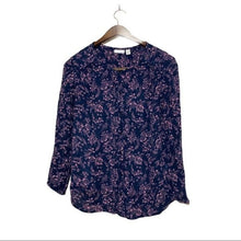 Load image into Gallery viewer, Pre-owned Nordstrom Hinge Floral Button-front Long Sleeve Super Soft Blouse Size Small