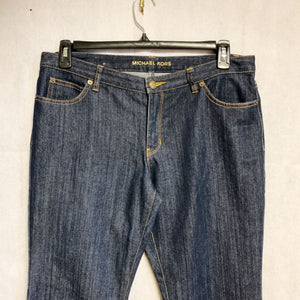 Michael Kors Pre-owned Women's Denim Mid Rise Medium Wash Soft Bootcut Blue Jeans Size 12