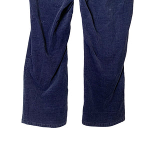 EUC Pre-owned Talbots Petites Women's Mid Rise Navy Corduroy Curvy Bootcut Jeans Size 8P