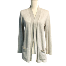Load image into Gallery viewer, Pre-owned Jones Women&#39;s Lightweight Open Front Long Sleeve Pockets Cardigan Sweater Small