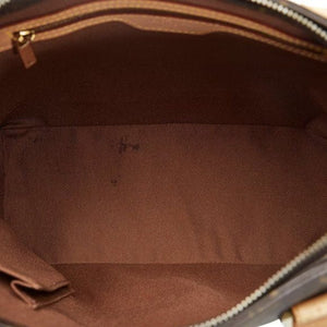 09 Pre Owned Auth Louis Vuitton Monogram Cabas Piano Shoulder Tote Bag VI0093