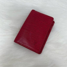Load image into Gallery viewer, 0166 Pre Owned Authentic Louis Vuitton Red Epi Leather Card Case Holder SP0010