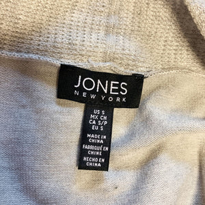 Pre-owned Jones Women's Lightweight Open Front Long Sleeve Pockets Cardigan Sweater Small