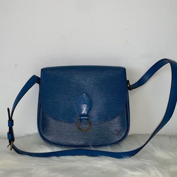 242 Pre Owned Authentic Louis Vuitton Epi Blue Saint Cloud Shoulder Bag 8910 VI
