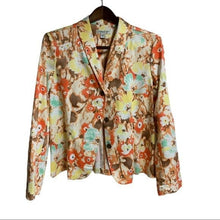 Load image into Gallery viewer, EUC Pre-owned Coldwater Creek Long Sleeve Floral Blazer Size Large