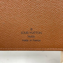 Load image into Gallery viewer, 077 Pre Owned Authentic Louis Vuitton Monogram Checkbook Card Wallet CT0947