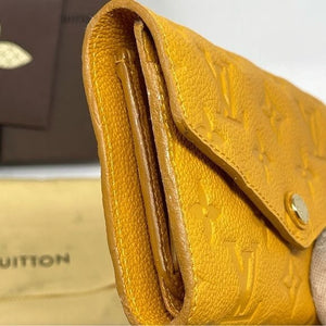 054 Pre Owned Auth Louis Vuitton Monogram Portefeuille Empreinte Wallet SP3183