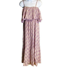 Load image into Gallery viewer, NWTPre-owned  Kookkai Spaghetti Ruffle Pleated Ditsy Floral Summer Maxi Dress Free Size