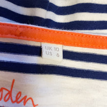 Load image into Gallery viewer, EUC Pre-owned Boden Women&#39;s Stripes Tee Long Sleeve Cotton Pullover Shirt Knit Top Size 6