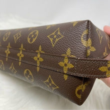 Load image into Gallery viewer, 358 Pre owned Auth Louis Vuitton Monogram Trousse Demi Ronde Cosmetic Pouch Bag