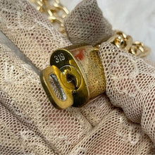 Load image into Gallery viewer, 087 Pre-owned Authentic Louis Vuitton Tone Padlock &amp; Key Gold Tone