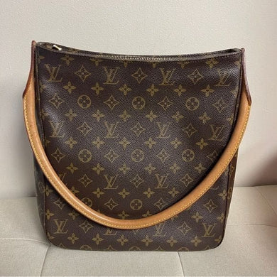 199 Pre Owned Authentic Louis Vuitton Monogram Looping Shoulder Bag LB0052