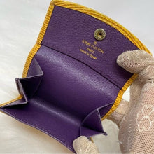 Load image into Gallery viewer, 0167 Pre Owned Auth Louis Vuitton Epi Leather Yellow Card Case Wallet CA1927