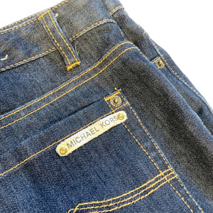 Michael Kors Pre-owned Women's Denim Mid Rise Medium Wash Soft Bootcut Blue Jeans Size 12