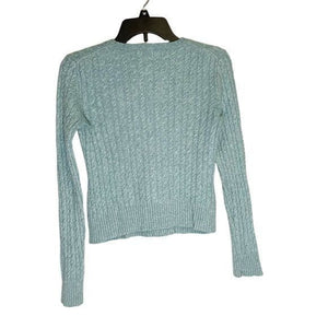EUC Pre-owned EXPRESS Cashmere Blend Crewneck Longsleeves Minimalist Chunky Cable Knit Swe