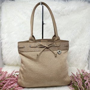 128 Pre-owned The Sak Dual Handle Beige Tote Purse
