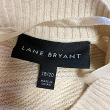 Load image into Gallery viewer, Pre-owned Lane Bryant Career Neutral Minimalist Super Soft Ruffle Sweater Plus Size 10/20