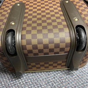 073 Pre Owned Auth Louis Vuitton Pégase 55 Damier Ebene Trolley Luggage SP0051