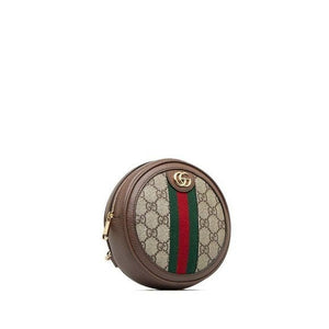 002 Pre Owned Auth GUCCI GG Mini Supreme Round Ophidia Backpack 598661.493075