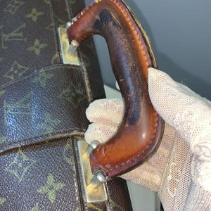 238 Pre Owned Authentic Louis Vuitton Monogram Serviette Fermoir Briefcase Bag