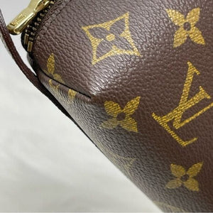 358 Pre owned Auth Louis Vuitton Monogram Trousse Demi Ronde Cosmetic Pouch Bag