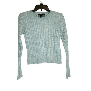 EUC Pre-owned EXPRESS Cashmere Blend Crewneck Longsleeves Minimalist Chunky Cable Knit Swe