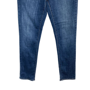 EUC Pre-owned Levi's Women's Dark Wash Mid Rise Skinny Stretch Blue Denim Jeans Size 6
