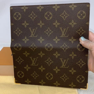 275 Pre Owned Authentic Louis Vuitton Monogram  Long Flap Checkbook Wallet 842