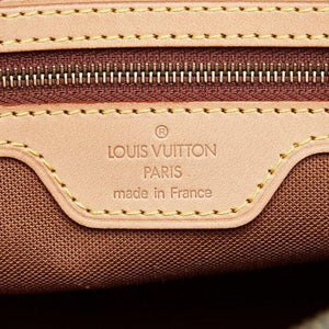 09 Pre Owned Auth Louis Vuitton Monogram Cabas Piano Shoulder Tote Bag VI0093