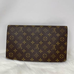 359 Pre Owned Auth Louis Vuitton Pochette Chaillot Monogram Clutch Bag 864 VI