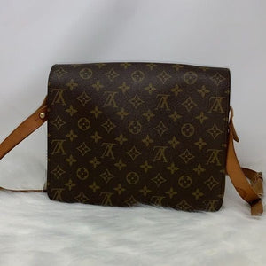 294 Pre Owned Authentic Louis Vuitton Monogram Cartouchiere GM Shoulder Bag