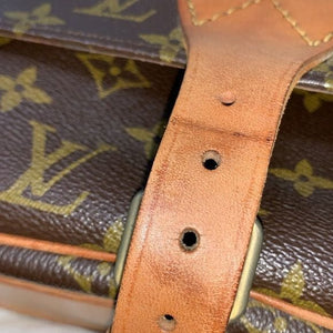 294 Pre Owned Authentic Louis Vuitton Monogram Cartouchiere GM Shoulder Bag