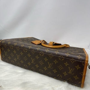 344 Pre Owned Authentic Louis Vuitton Monogram Rivoli Soft Briefcase Bag MI1918