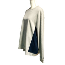 Load image into Gallery viewer, Pre-owned Eleven Paris Men&#39;s Long Sleeve Crewneck Gray Blue Patch Hip Hop Sweatshirt Large