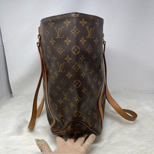 349 Pre Owned Authentic Louis Vuitton Monogram Sac Shopping Shoulder Bag MB0010