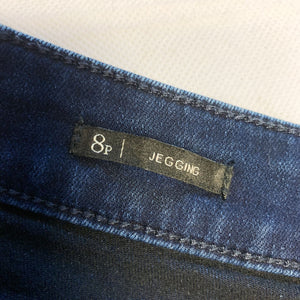 Pre-owned Talbots Women's Flawless Five Pocket Mid Rise Jegging Blue Denim Jeans Size 8p