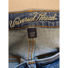 Load image into Gallery viewer, EUC Pre-owned Universal Thread Jeans High Rise Distressed Skinny Blue Denim Size 12/31R