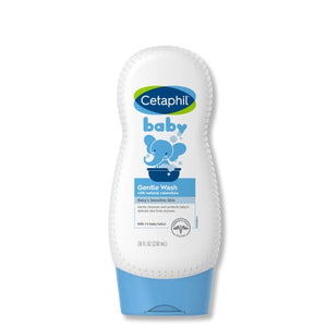 Cetaphil Baby Body Wash with Half Baby Lotion, Gentle Wash with Organic Calendula, Soothes Dry, Sensitive Skin for Everyday Use, Gentle Fragrance, Soap Free, Hypoallergenic, 7.8oz