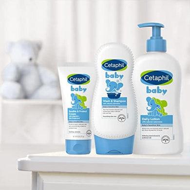 Cetaphil Baby Soothe & Protect Cream with Allantoin Skin Protectant, 6 oz, Prevents Dry, chaffed or Cracked Skin, Baby Cream moisturizes for 24 Hours, Non-Greasy (Packaging May Vary)