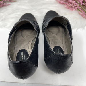 Pre-Owned Women Cloudwalkers by avenue Sabella Black Leather Slip On Clogs Shoes Size 10W