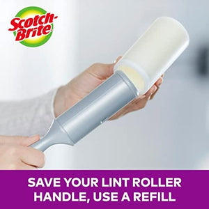 Scotch-Brite Pet Extra Sticky Lint Rollers, 4 Rollers, 48 Sheets Per Roller, 192 Sheets Total